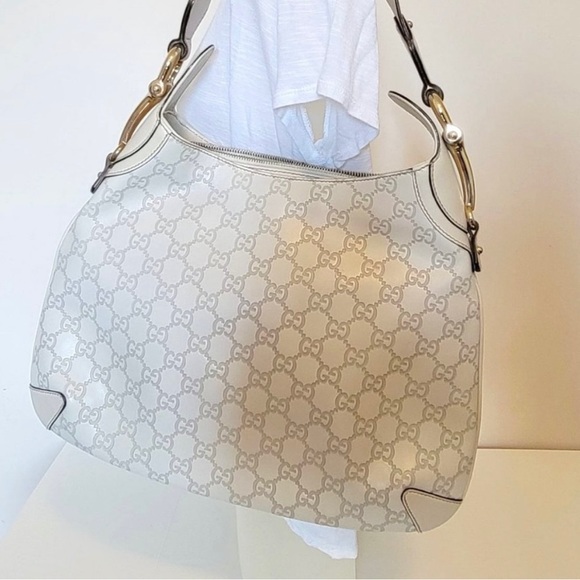 GUCCI Hobo Bag Guccissima Leather Creole - Beige/cream Spring Summer - Gucci bag - Picture 5 of 8